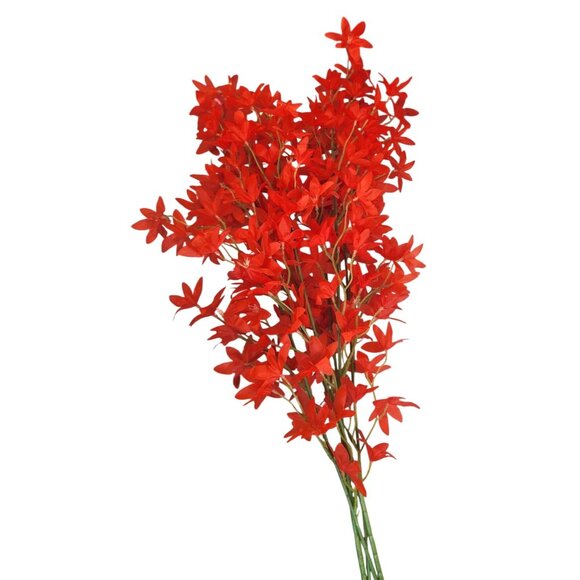 Artificial Red Floral Stems Filler Flowers - 2 Stems 42" Tall - DIY Decor & Craf - Picture 1 of 12